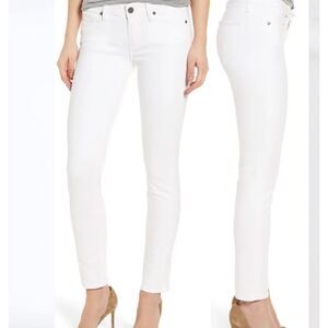 Paige Skyline Ankle Peg Off White Jeans Size 27